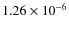 $1.26\times10^{-6}$