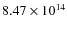 $8.47\times10^{14}$