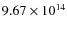 $9.67\times10^{14}$