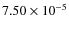 $7.50\times10^{-5}$