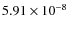 $5.91\times10^{-8}$