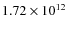 $1.72\times10^{12}$