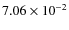 $7.06\times10^{-2}$
