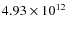 $4.93\times10^{12}$
