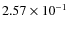 $2.57\times10^{-1}$