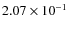 $2.07\times10^{-1}$