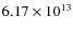 $6.17\times10^{13}$