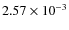 $2.57\times10^{-3}$