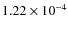 $1.22\times10^{-4}$