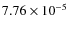 $7.76\times10^{-5}$