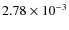 $2.78\times10^{-3}$