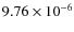 $9.76\times10^{-6}$
