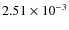 $2.51\times10^{-3}$