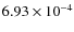 $6.93\times10^{-4}$