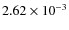 $2.62\times10^{-3}$