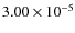 $3.00\times10^{-5}$