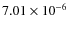 $7.01\times10^{-6}$