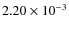 $2.20\times10^{-3}$