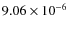 $9.06\times10^{-6}$