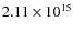 $2.11\times10^{15}$
