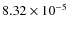 $8.32\times10^{-5}$