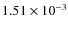 $1.51\times10^{-3}$