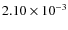 $2.10\times10^{-3}$