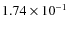 $1.74\times10^{-1}$