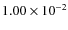 $1.00\times10^{-2}$