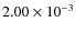$2.00\times10^{-3}$