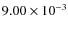 $9.00\times10^{-3}$