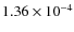 $1.36\times10^{-4}$