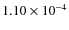 $1.10\times10^{-4}$