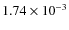 $1.74\times10^{-3}$