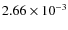 $2.66\times10^{-3}$