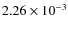 $2.26\times10^{-3}$