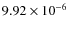 $9.92\times10^{-6}$