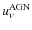 $u_{\nu}^{\rm AGN}$