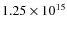 $1.25\times10^{15}$