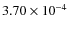 $3.70\times10^{-4}$