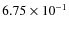 $6.75\times10^{-1}$