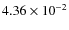 $4.36\times10^{-2}$