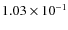$1.03\times10^{-1}$