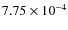 $7.75\times10^{-4}$