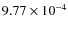 $9.77\times10^{-4}$