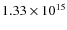 $1.33\times10^{15}$