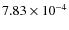$7.83\times10^{-4}$
