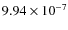 $9.94\times10^{-7}$