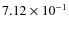 $7.12\times10^{-1}$