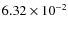 $6.32\times10^{-2}$